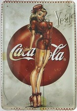 Blechschild 20x30 Coca Cola