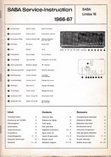 Service Manual-Anleitung  Saba