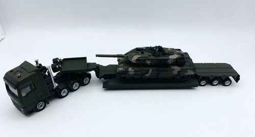 Siku tieflader mit panzer - 1:87,