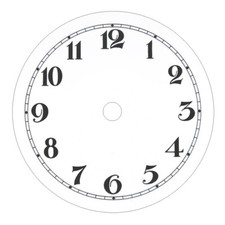 Zifferblatt Aluminium für