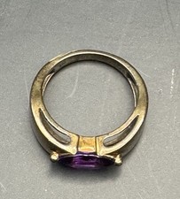 333er Gelbgold Vintage Ring Amethyst Gold DamenRing Größe 54 (17,1mm) 3,8g