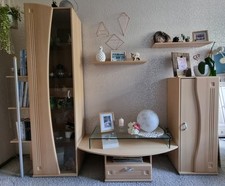 Wohnwand Schrankwand Birke 6 tlg.