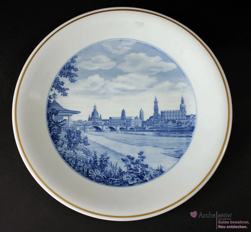 Meissen großer wandteller - meissen,