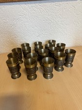 Konvolut Zinn Schnapsbecher