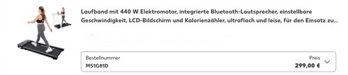 Laufband mit 440 - , w