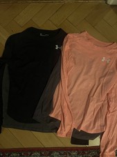 2 Under Armour sportshirt mit langem Arm in Gr. M