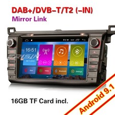 Autoradio Android 9.0 für TOYOTA RAV4 2013-2015 DVD WIFI Bluetooth DAB+4G DVB-T2
