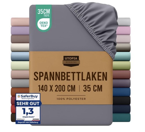 Utopia bedding spannbettlaken - bedding,