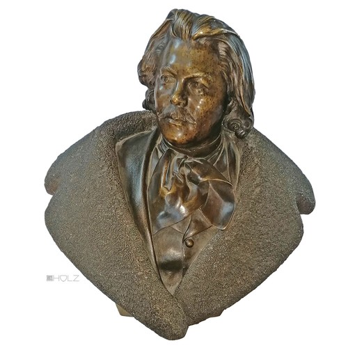 Bronze büste antik marcel - bronze,