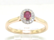 Rubin brillant ring 585 - rubin,