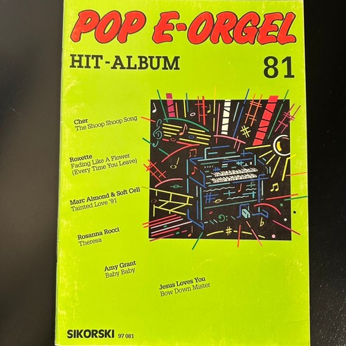 Noten pop orgel - pop, e-orgel