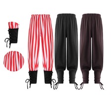 DE iEFiEL Jungen Mittelalter Hose Kinder Cosplay Schnürhose Wikinger Renaissance