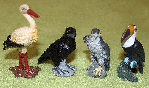 Schleich 4 alte - schleich:, vögel