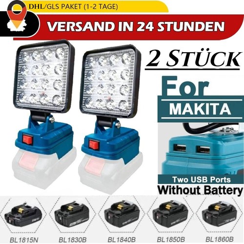 48w für makita - 2x, akku