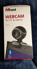 Trust Exis Webcam mit Mikrofon USB Webkamera 480p Camera USB PC Business Schwarz