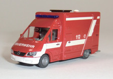 Wiking - MB Sprinter 3 Rettungswagen Feuerwehr, rot lackiert, 1:87 #25-SV1103/A4