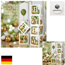 Salbeigrüne Baby-Box mit 54