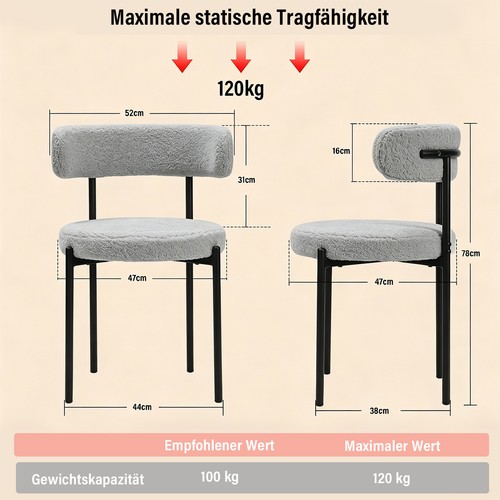 Esszimmerstühle 2er set mit - esszimmerstühle,