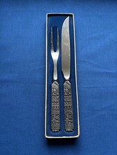 Konge Tinn Pewter Heilag Olav Zinn 2-teiliges Tranchier Besteck Set (OVP)