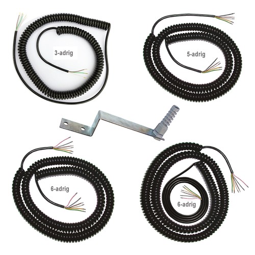 Spiralkabel 6 adrig - 3-, 6-adrig