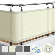 Balkon Sichtschutz Zaun Windschutz Balkonsichtschutz Balkonumspannung PES Matte