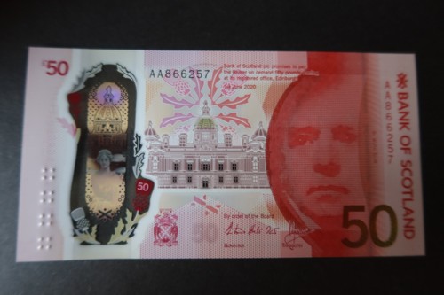 Bank scotland polymer - of, £50