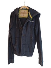 Hollister Herren Sweatjacke Kapuzenjacke Grau Gr. L