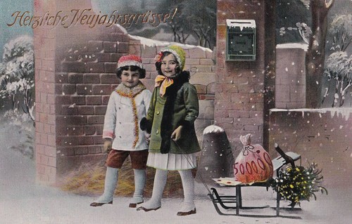 Foto neujahr 1910er - neujahr,