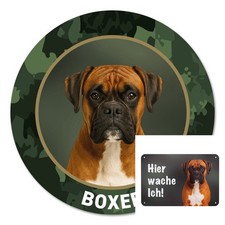 Boxer Schild Autoaufkleber