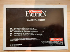 Carrera Evolution Classic Race 25333 Montage- und Betriebsanleitung