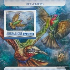 Sierra Leone Block 1241 (kompl. Ausg.) postfrisch 2017 Bienenfresser