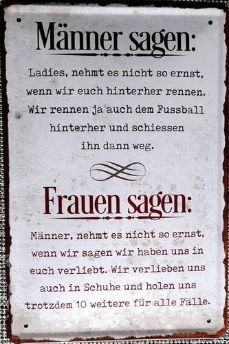 Blechschild 30 cm - blechschild,, 20
