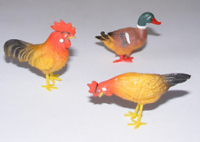 Hahn Henne Ente DDR Spielzeug Tierfiguren Bauernhof Figuren Plastik Modell Tier