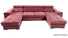 Ecksofa mit Schlaffunktion Wohnlandschaft Frico II Bettkasten XXL Sofa U Form 09