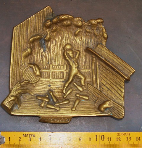 Relief bronze messing - relief,