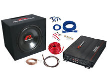 Renegade RBK1100XL - Basspaket 1100 Watt Subwoofer mit 4-Kanal VerstÃ¤rker und 1