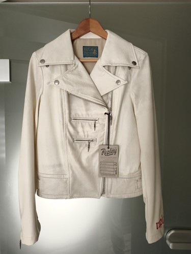 Replay retro kunstleder jacke - replay,