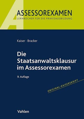 Die staatsanwaltsklausur - die,