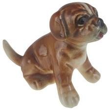 Figur Goebel Porzellan Hund mini klein braun