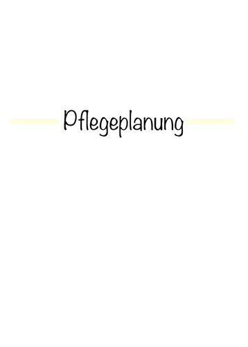 Prüfungsthema pflegeplanung - prüfungsthema,