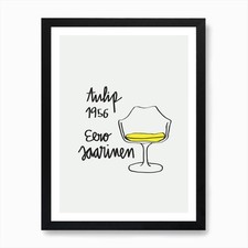 Tulpenstuhl Kunstdruck gerahmt