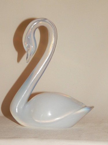 Opalinglas schwan opalin glas - opalinglas,