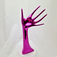 Schmuckständer Hand Pink Metallic Schmuckhalter RInghalter Ringhand 30cm