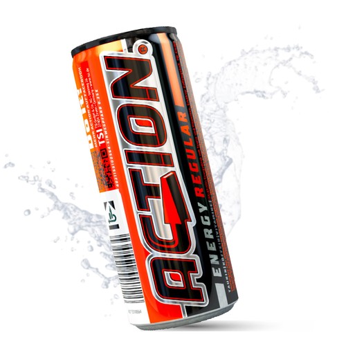 Action energy drink - energy, regular