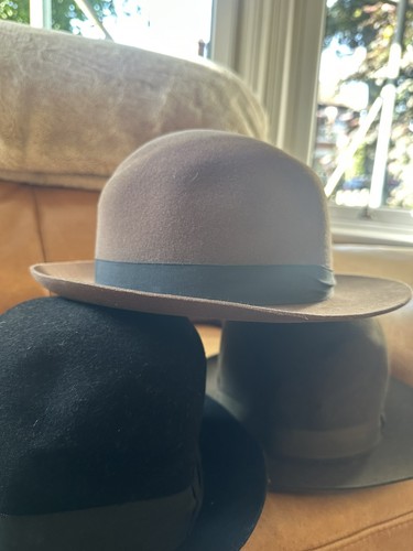 Vintage bowler filzhüte - vintage,