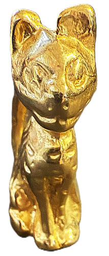 Kleine katzenfigur - katzenfigur, (massiv)