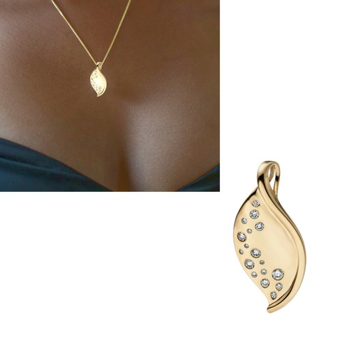 Damen anhänger 585 echt - anhänger, gold