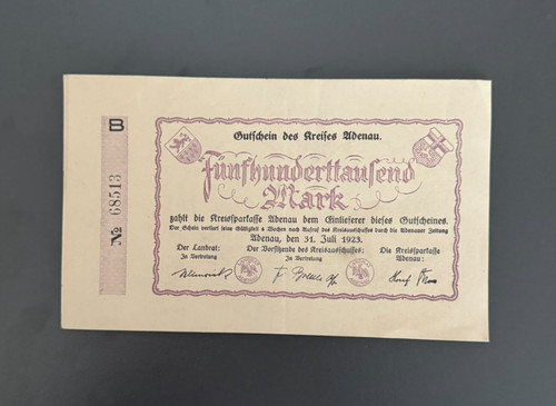 Notgeld adenau 500 - adenau,,
