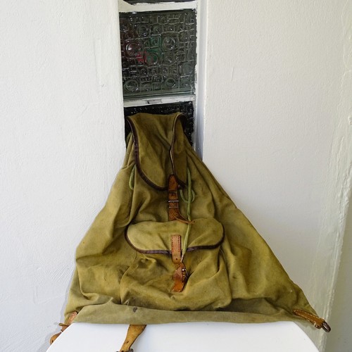 Alter leinenrucksack militär - alter,