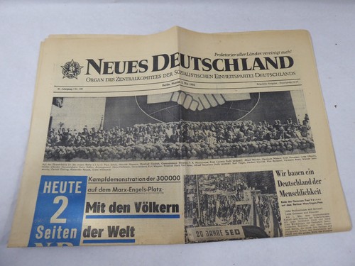 Neues deutschland ddr zeitung - neues,